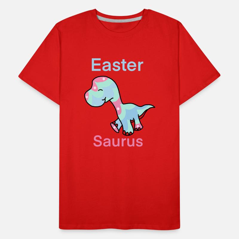 Ostern Saurus Ostern Dinosaurier Eier Ostereier Männer Premium Bio T-Shirt