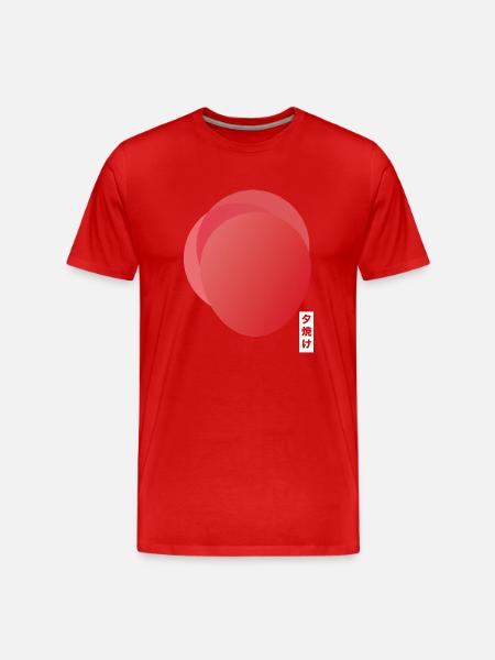 Red Sun 夕焼け Japan - Men's Premium Organic T-Shirt - 