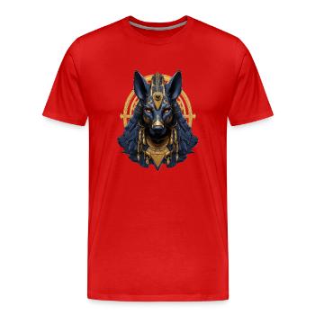 Égypte Égypte Isis Pharaons Pharaons Pyramide Afrique - T-shirt bio Premium Homme - rouge - Devant - Damien (186cm)