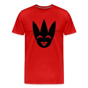 clown - T-shirt bio Premium Homme - rouge - Devant - Damien (186cm)