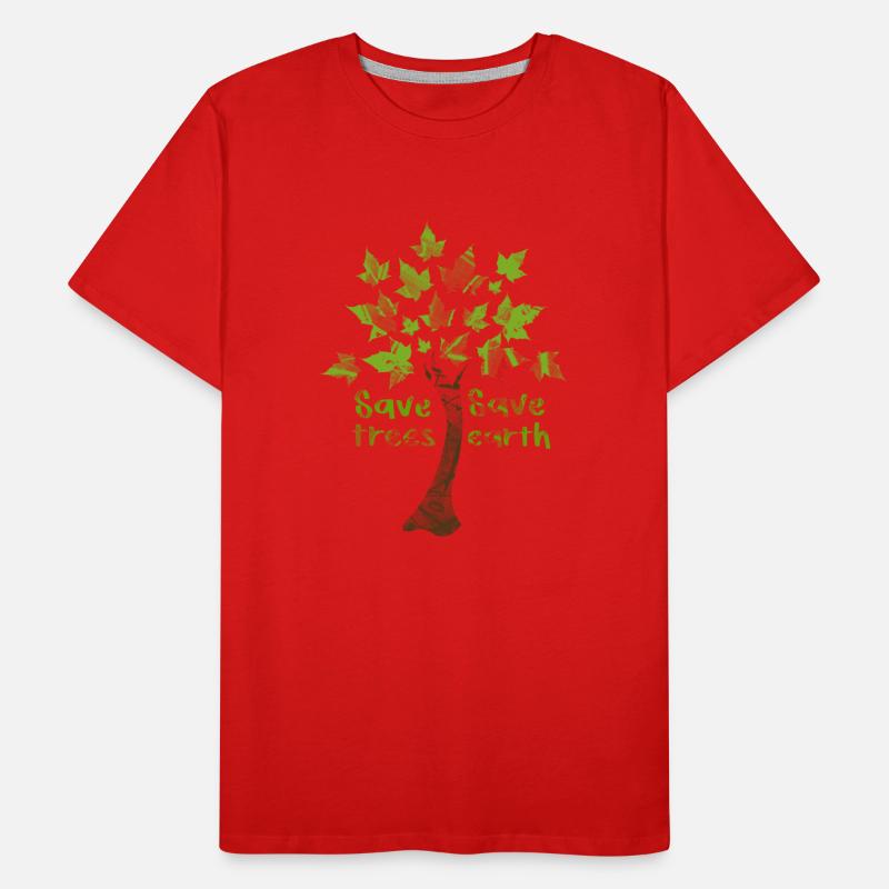 Saving Trees, Saving Earth Men's Premium Organic T-Shirt