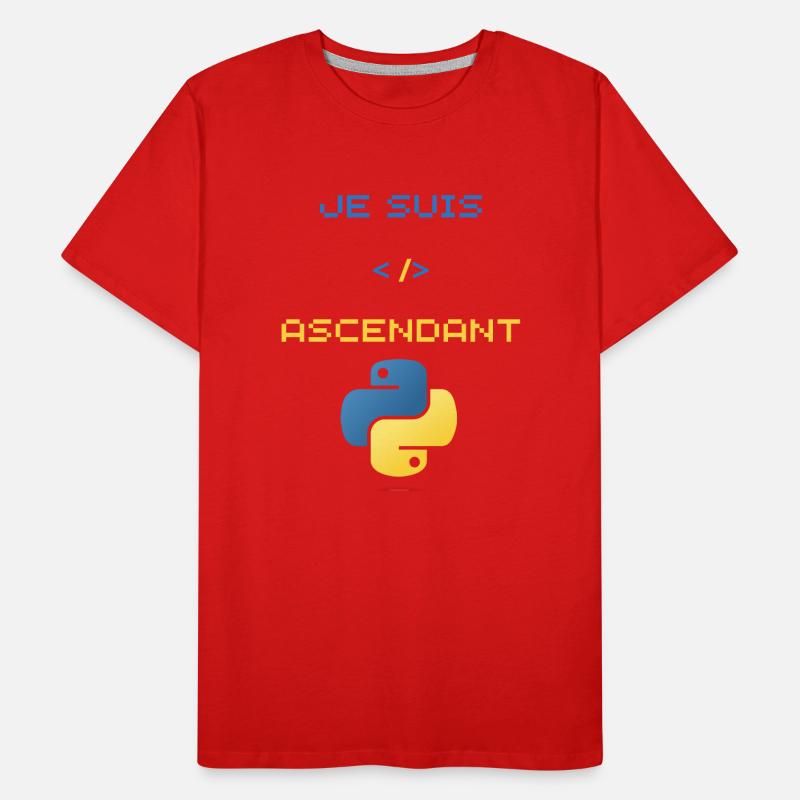 Geschenk für Python-Entwickler Männer Premium Bio T-Shirt