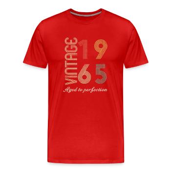 59 Years Birthday Gift - 1965 - Men's Premium Organic T-Shirt - red - Front - Damien (186cm)
