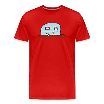 HOLIDAY. HAPPY HOLIDAYS. MISTRESS. MASTER. TEACHER - Men's Premium Organic T-Shirt - red - Front - Damien (186cm)