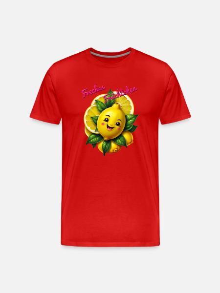 Cheeky Fruit - Men's Premium Organic T-Shirt - red