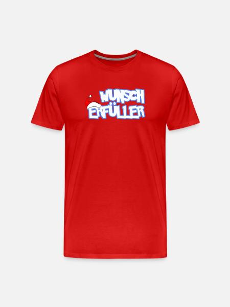 WUNSCHERFÜLLER - Männer Premium Bio T-Shirt - Rot