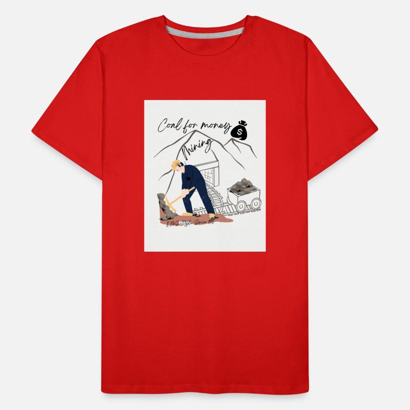 Mining Design Men's Premium Organic T-Shirt