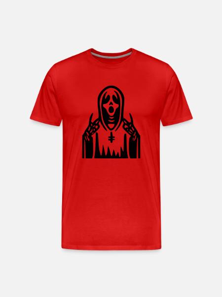 Scream Priest - Men's Premium Organic T-Shirt - red