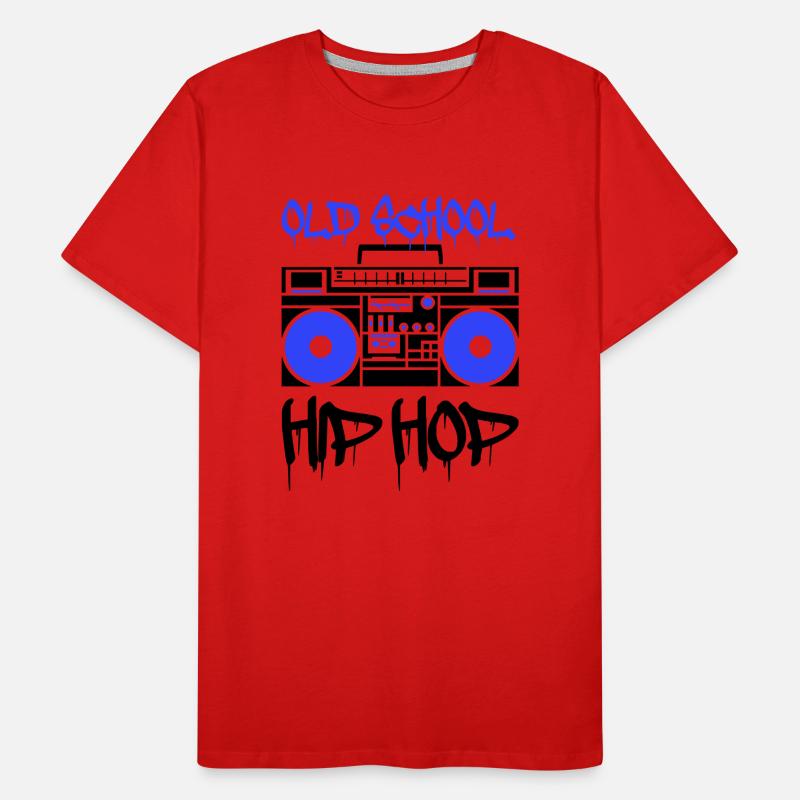 ghettoblaster old school Männer Premium Bio T-Shirt