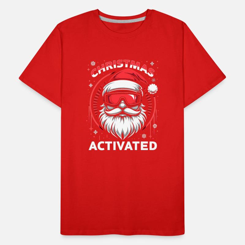 Mode Noël activé T-shirt bio Premium Homme