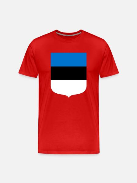Estland - Männer Premium Bio T-Shirt - Rot