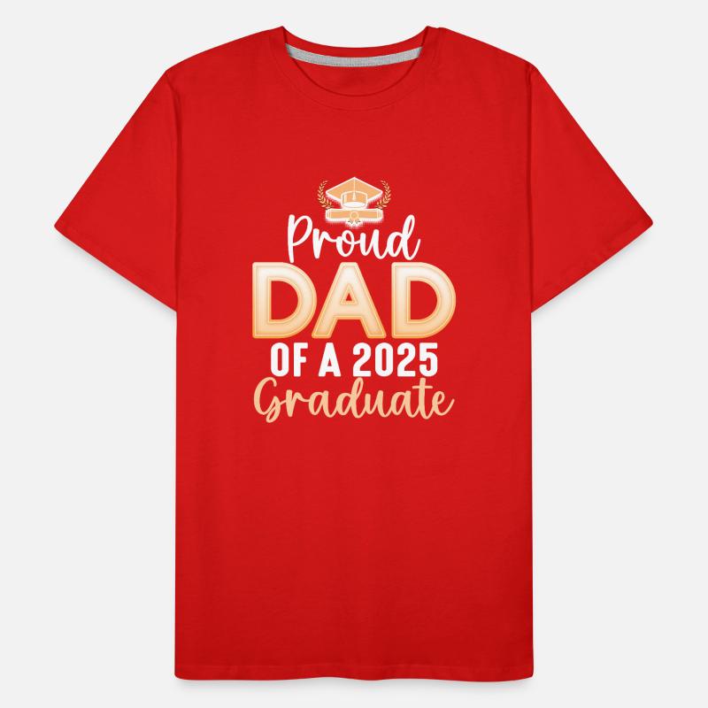 Stolzer Vater eines Absolventen von 2025 Männer Premium Bio T-Shirt