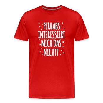 Dicton Danglais - T-shirt bio Premium Homme - rouge - Devant - Damien (186cm)