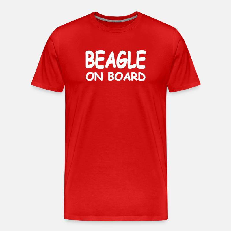 Beagle - Männer Premium Bio T-Shirt - Rot