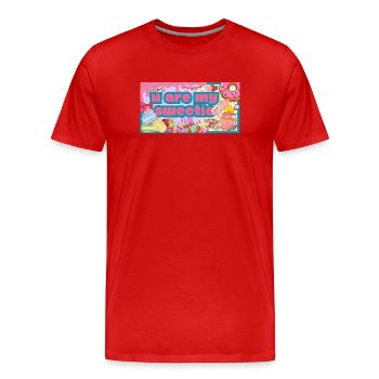 You are my sweetie - Men's Premium Organic T-Shirt - red - Front - Damien (186cm)