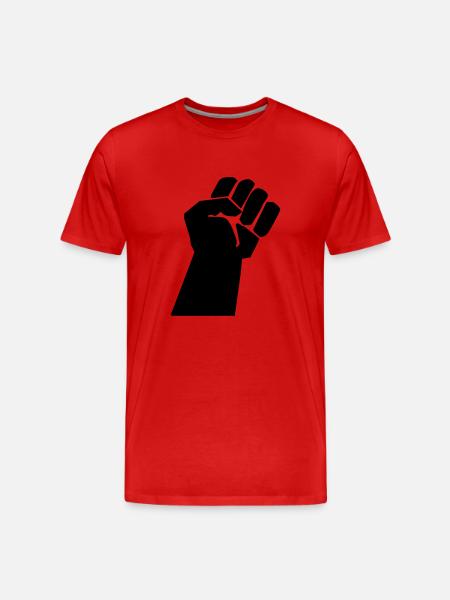 revolt fist - T-shirt bio Premium Homme - rouge