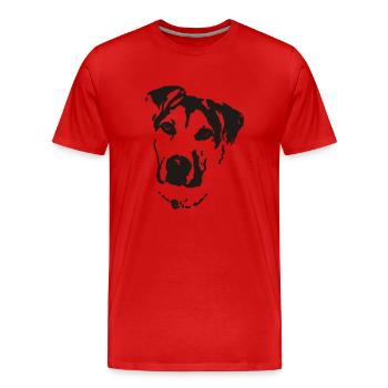 rumo - Männer Premium Bio T-Shirt - Rot - Vorne - Damien (186cm)