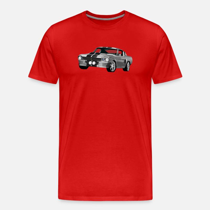 Auto - Männer Premium Bio T-Shirt - Rot