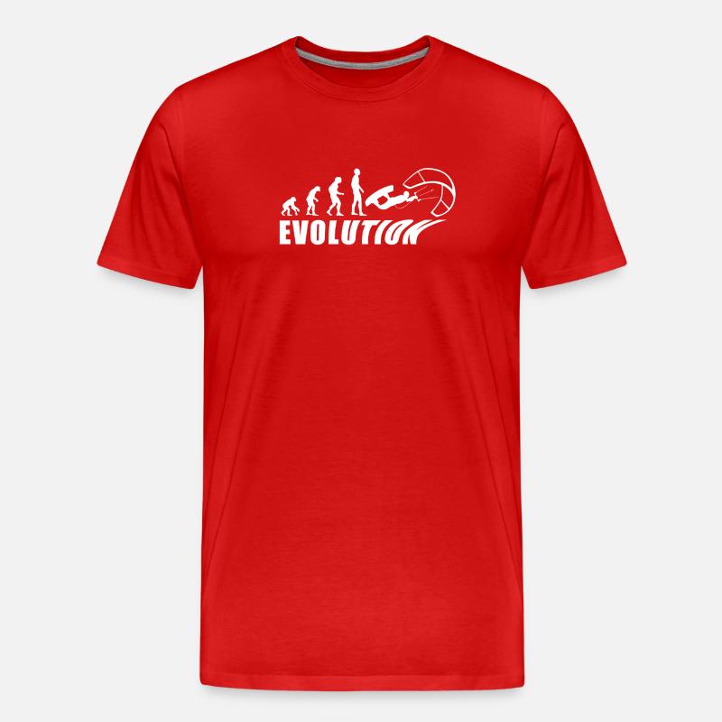 EVOLUTION KITESURF vacation sea gift - Men's Premium Organic T-Shirt - red