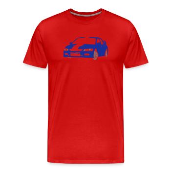 Sport car - Men's Premium Organic T-Shirt - red - Front - Damien (186cm)
