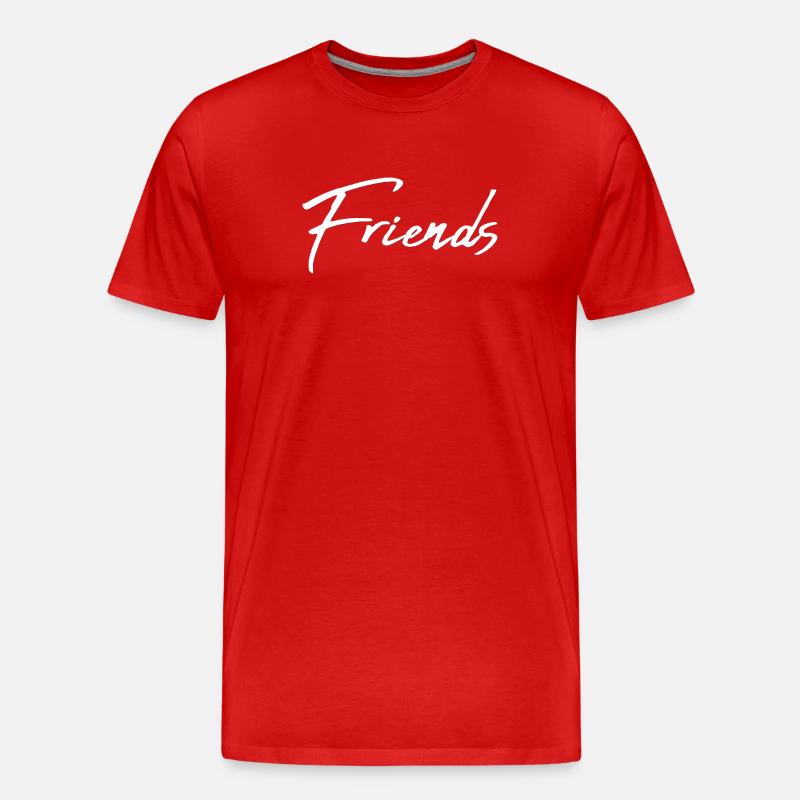 Friends - Männer Premium Bio T-Shirt - Rot