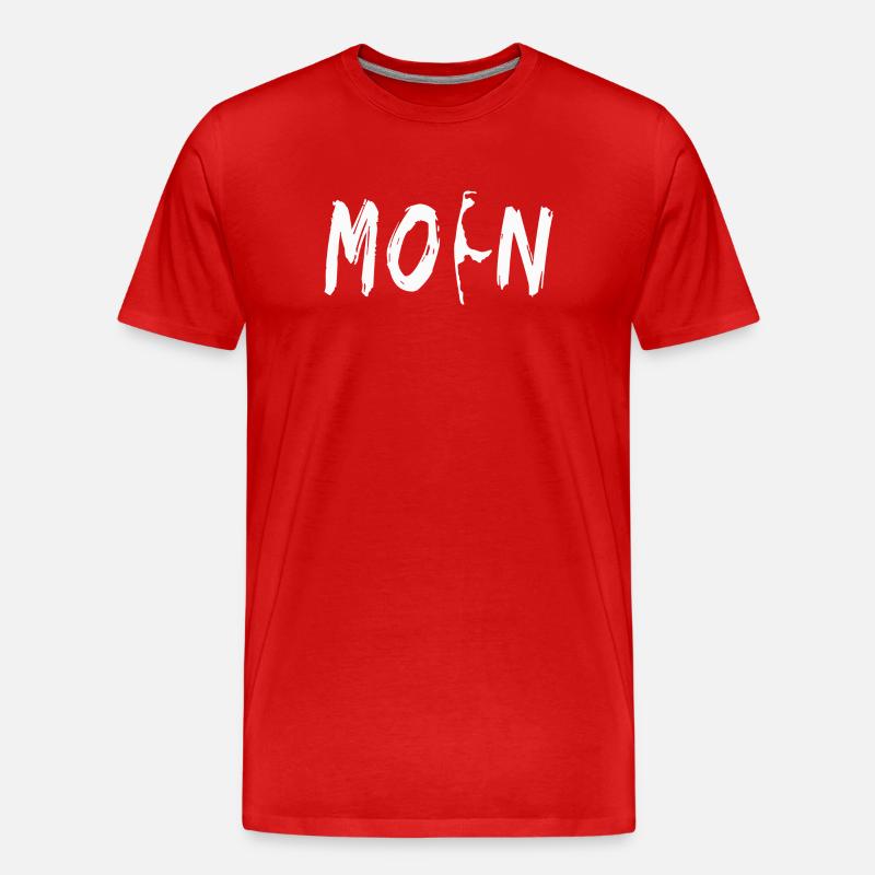 Moin Sylt - Männer Premium Bio T-Shirt - Rot