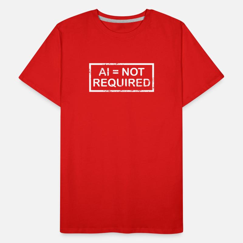 AI = non requis (blanc) T-shirt bio Premium Homme