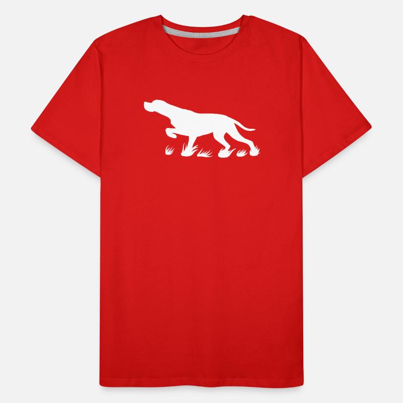 Pointer protruding (white) Men's Premium Organic T-Shirt