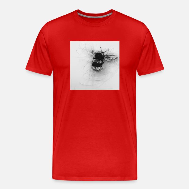 Dicker Brummer - Männer Premium Bio T-Shirt - Rot