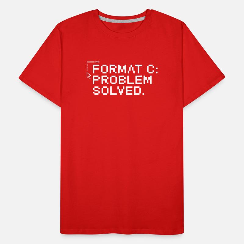 Format c: problem solved. Männer Premium Bio T-Shirt