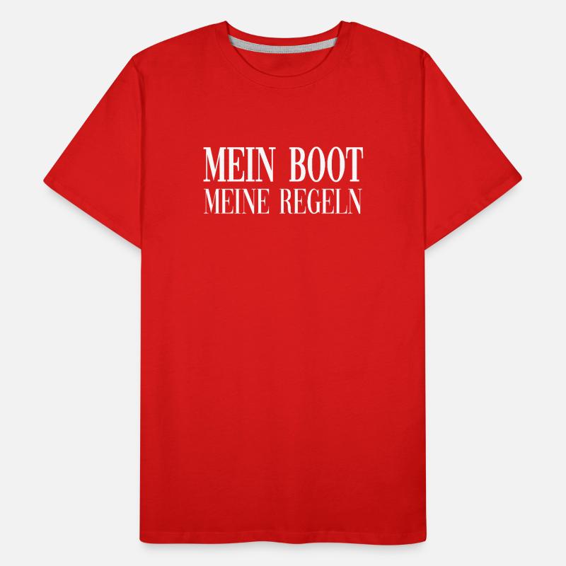 My Boat - My Rules - Captain Men's Premium Organic T-Shirt