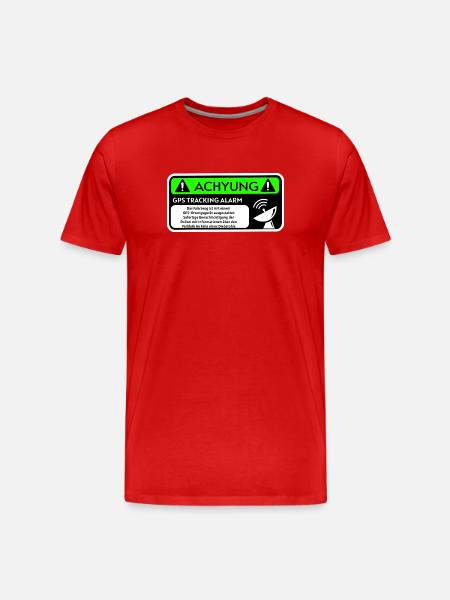 Warning - T-shirt bio Premium Homme - rouge