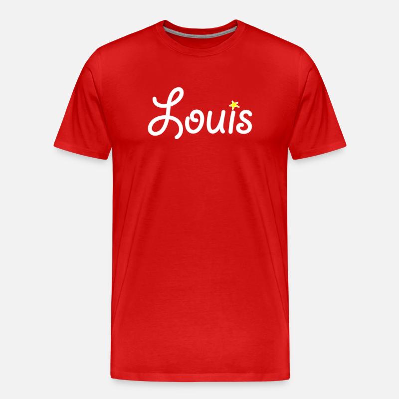Louis - Männer Premium Bio T-Shirt - Rot