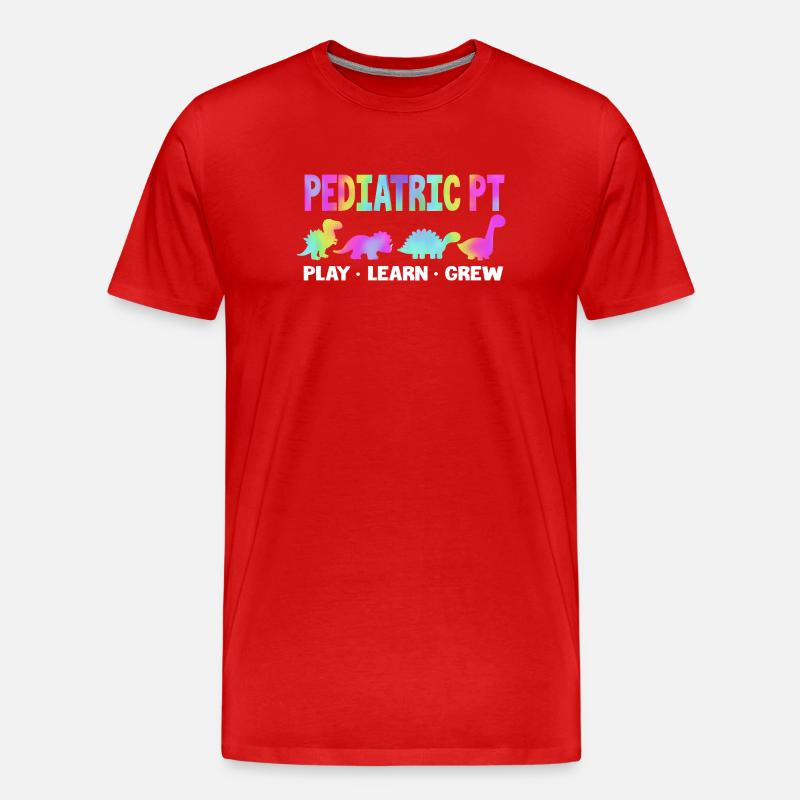 Physio Physiotherapie Physiotherapeut - Männer Premium Bio T-Shirt - Rot