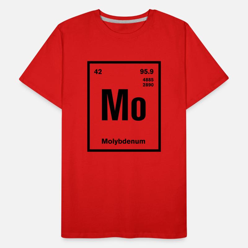 Molybdenum Element im Periodensystem Männer Premium Bio T-Shirt