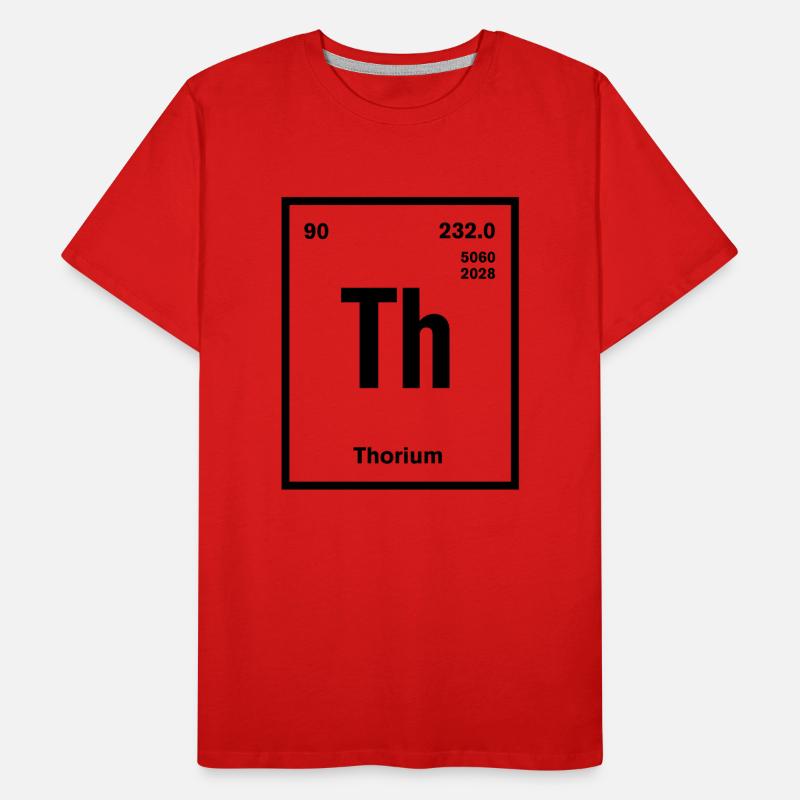 Thorium Element im Periodensystem Männer Premium Bio T-Shirt