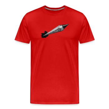 Crayon - T-shirt bio Premium Homme - rouge - Devant - Damien (186cm)