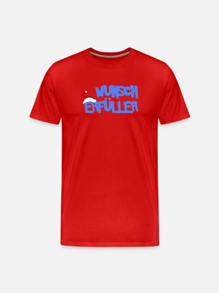 WUNSCHERFÜLLER - Männer Premium Bio T-Shirt - Rot