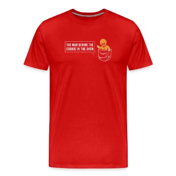 Futurs papas, futurs pères - T-shirt bio Premium Homme - rouge - Devant - Damien (186cm)