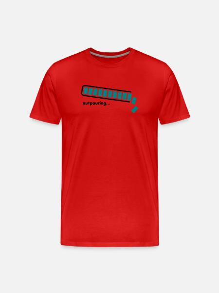 outpouring - Men's Premium Organic T-Shirt - red