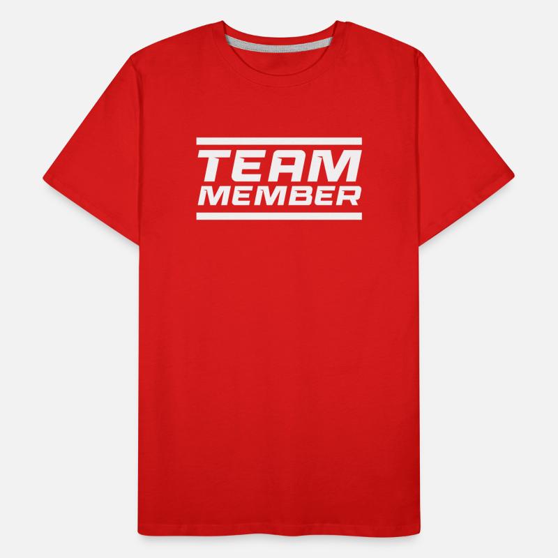 Team Member Typo Logo Men's Premium Organic T-Shirt