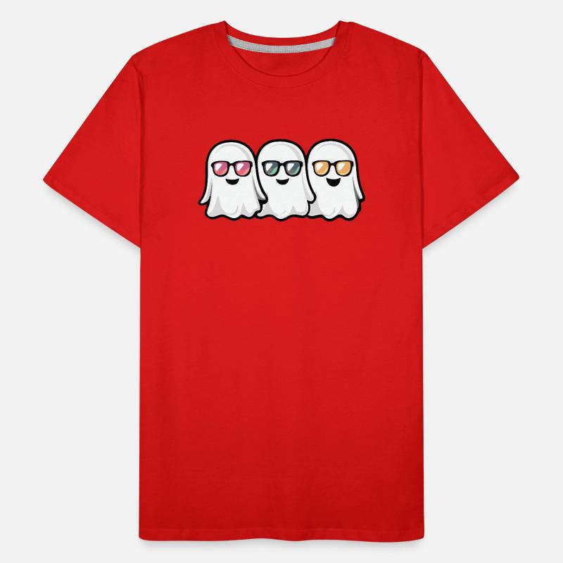 Geister Halloween Männer Premium Bio T-Shirt