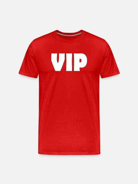 VIP - Men's Premium Organic T-Shirt - red