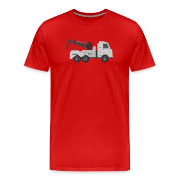 Dépanneuse - T-shirt bio Premium Homme - rouge - Devant - Damien (186cm)