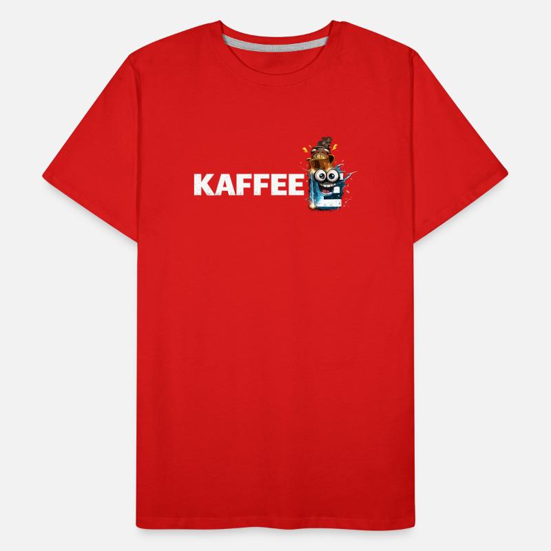 Coffee Mascot Splash Men's Premium Organic T-Shirt