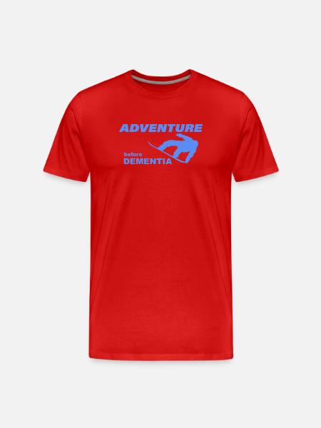 SNOWBOARD ADVENTURE - Men's Premium Organic T-Shirt - red