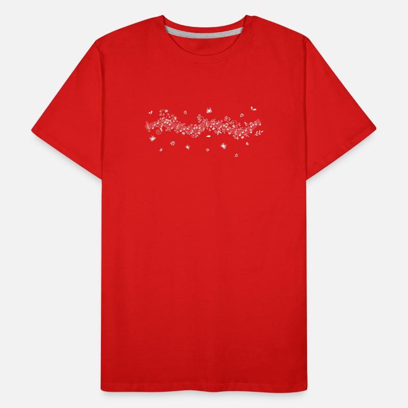 Notes de musique T-shirt bio Premium Homme