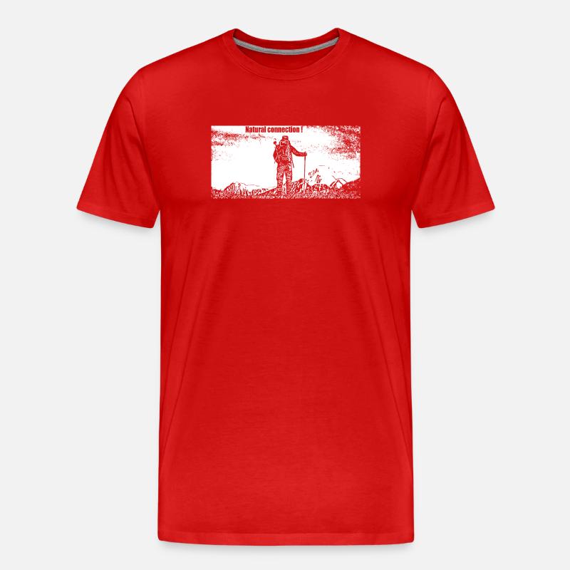 Run and run again - T-shirt bio Premium Homme - rouge