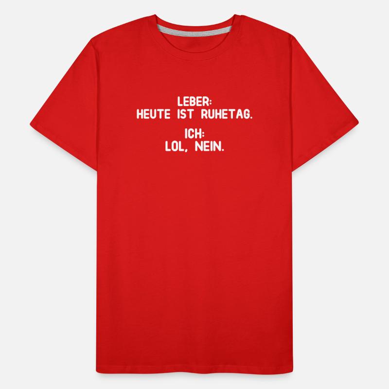 Leber hat Ruhetag Männer Premium Bio T-Shirt