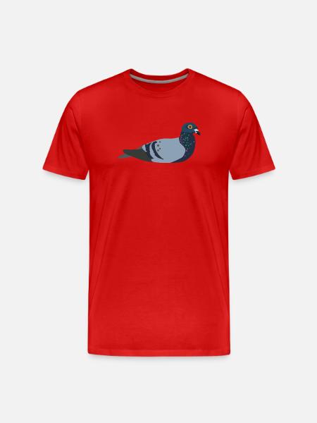 Dove - Men's Premium Organic T-Shirt - red